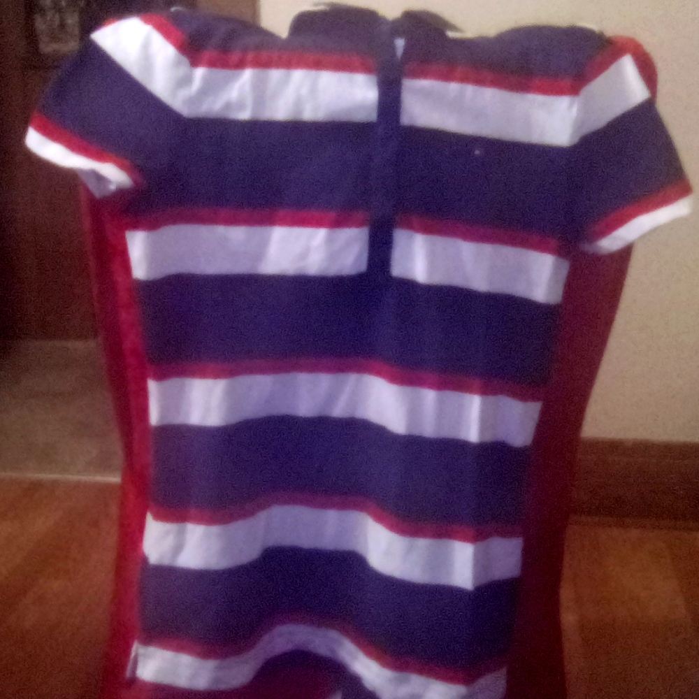 Tommy hilfiger Red , white , and dark blue shirt